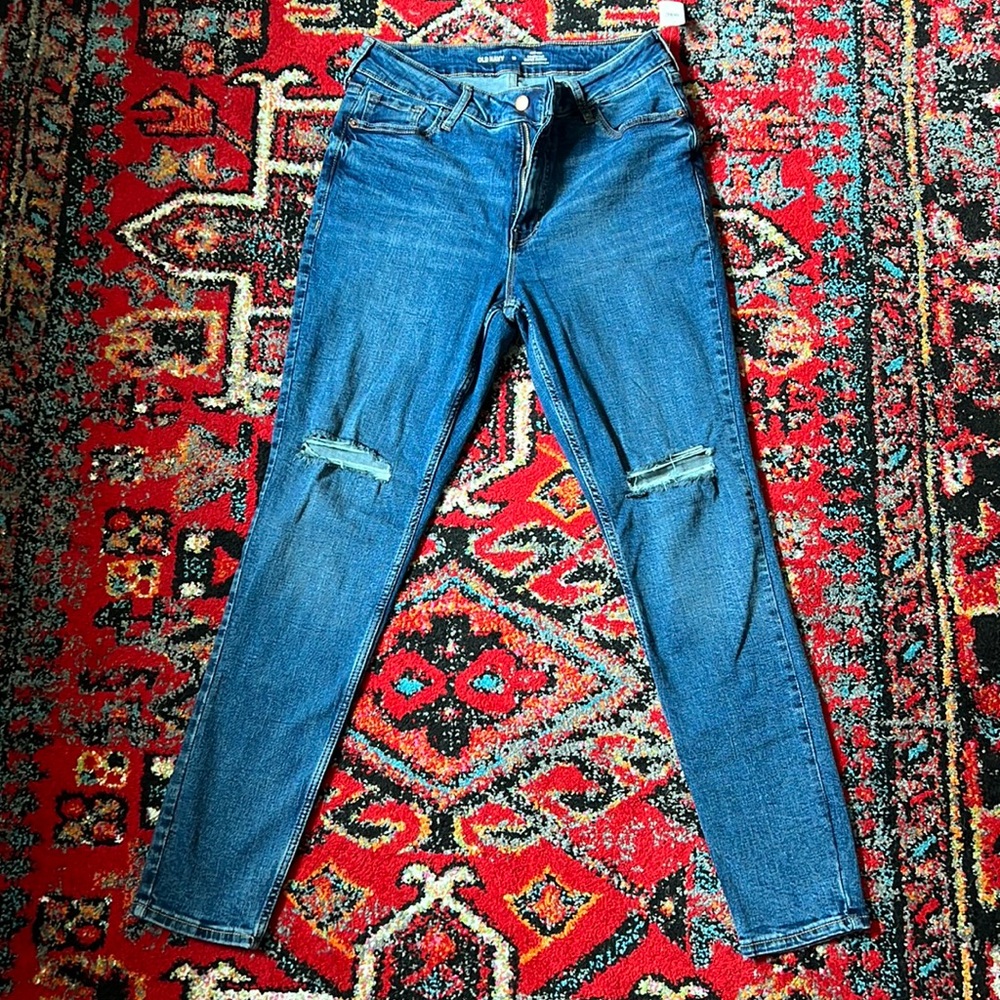 High Rise Distressed Old Navy Skinny Jeans